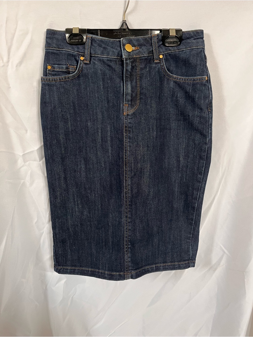 Zara Dark Blue Denim Pencil Skirt